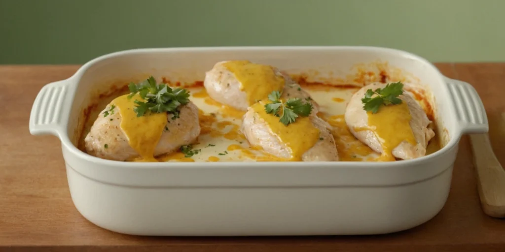 Indulge in the savory and creamy goodness of this Creamy Buffalo Chicken Bake recipe. Ready in under 30 minutes, it's a must-try dish for dinner tonight!