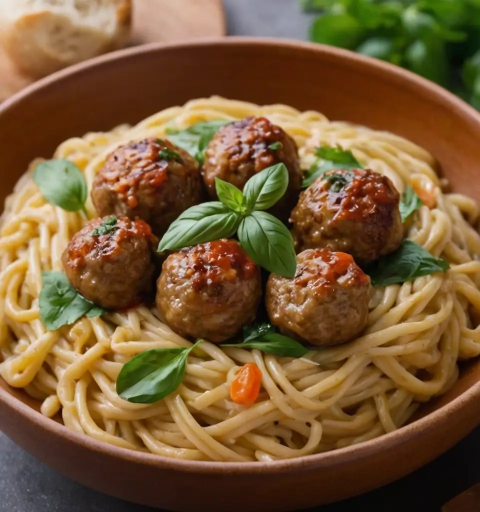 Try these creamy lemon chicken ricotta meatballs for a delicious, easy-to-make dinner. Perfectly tender meatballs with a zesty lemon cream sauce!